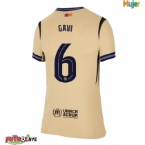 Camiseta Barcelona Paez Gavi #6 Visitante Equipación para mujer 2025-26 manga corta